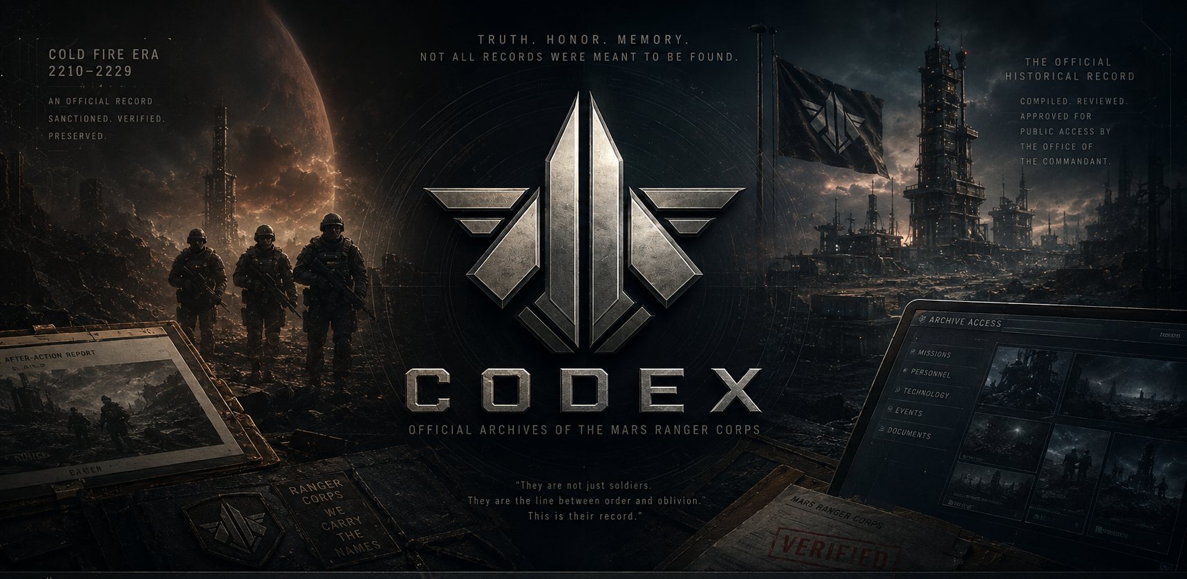 CODEX — Official Archives of the Mars Ranger Corps